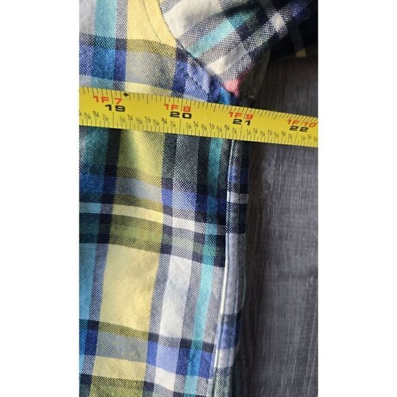 VTG Wrangler Twenty X Plaid Long Sleeve Button Down Shirt Men's Size M/L SPRING - Picture 8 of 11